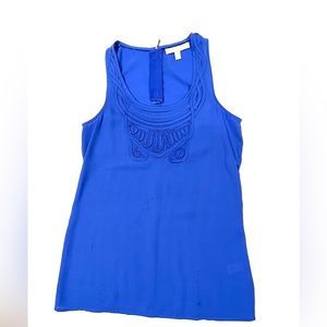 Banana Republic Embroidered Tank (Madison Blue, XXSP)